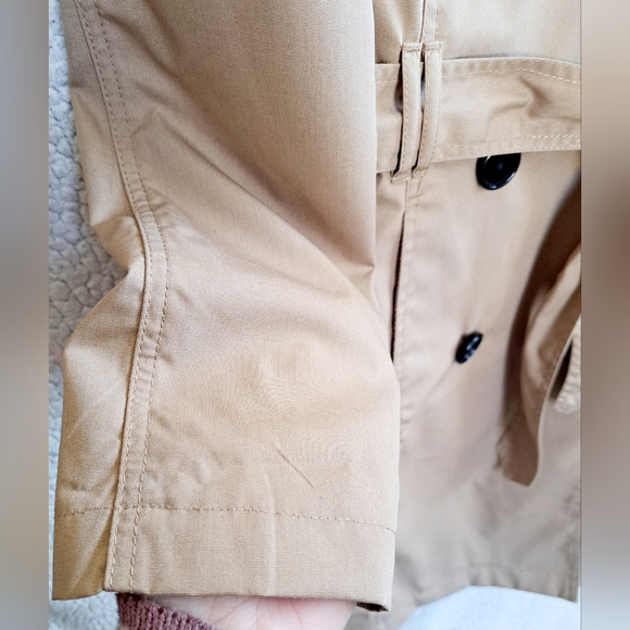 Women's Merona Water Resistant Tan Button Down Coat - Picture 4 of 15